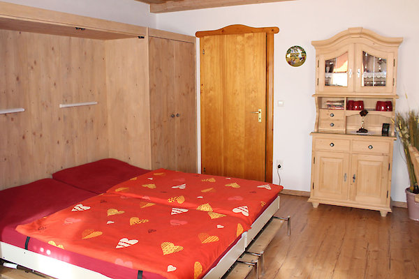 Schlafzimmer der Ferienwohnung Klumpp im Passauer Land